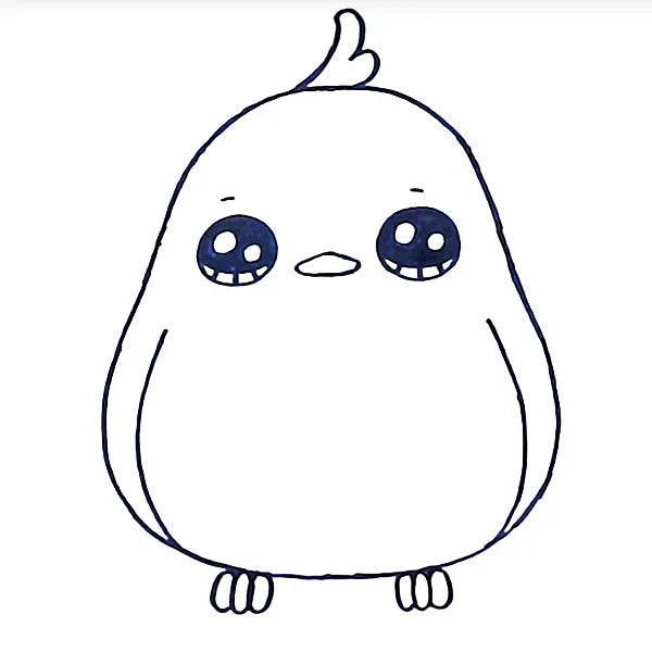 cartoon bird drawing