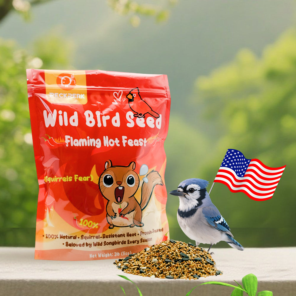 Wild bird seed contains spicy squirrel-resistant ingredients